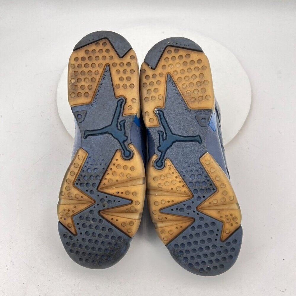 Nike Air Jordan 6 Youth Size 7Y Women 8.5 384665-400 Diffused Blue Training Shoe - Picture 8 of 11